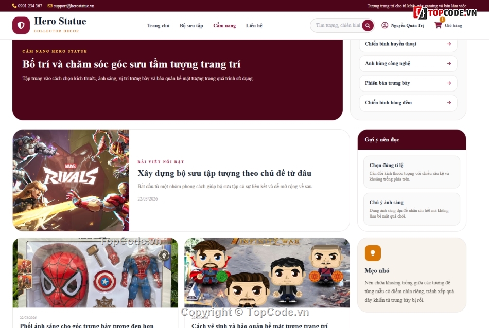 Website bán tượng,Web trang trí,bán
